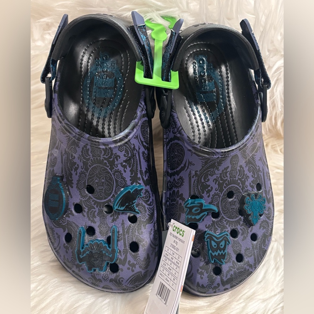 Crocs Disney The Haunted Mansion Wallpaper. Crocs Size W8/M6 unisex